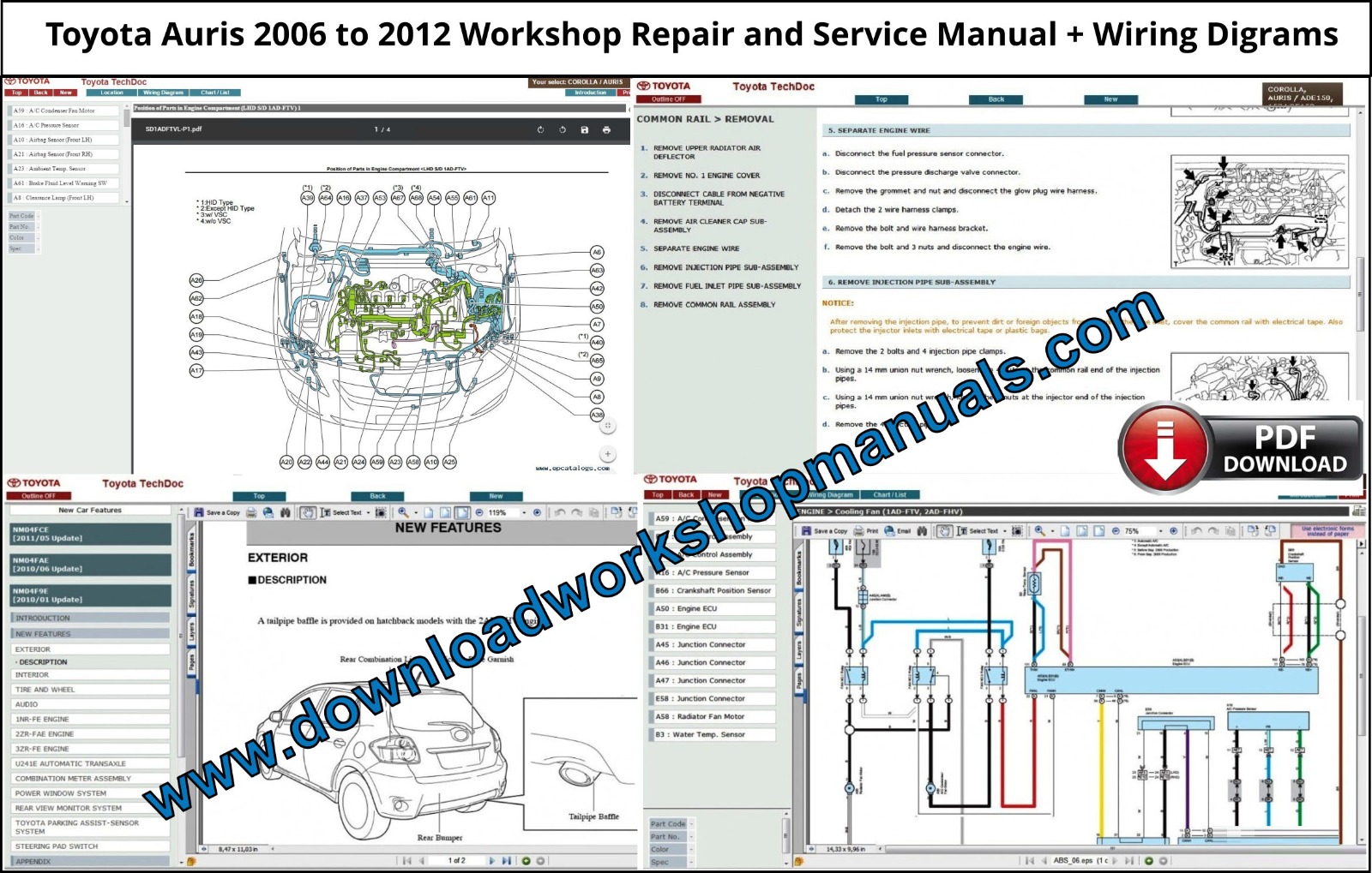 Toyota Auris Workshop Service Repair Manual Download