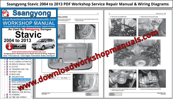 Ssangyong Stavic Workshop Repair Manual