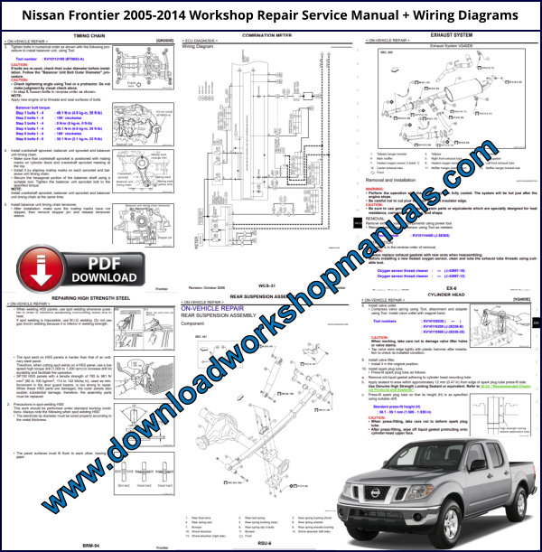 2006 nissan frontier repair manual pdf free