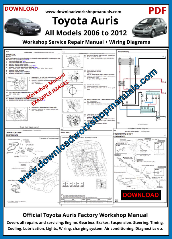 Toyota Auris Workshop Service Repair Manual