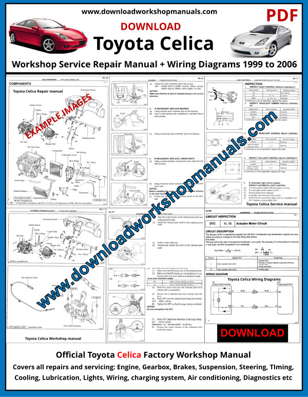 Toyota Celica Workshop Service Repair Manual