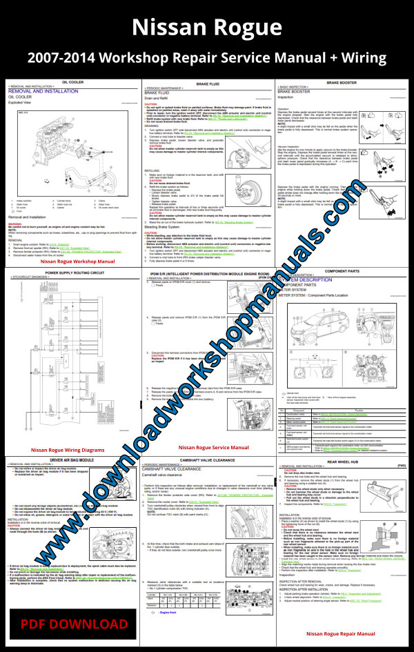 Nissan Rogue Workshop Repair Manual Download PDF