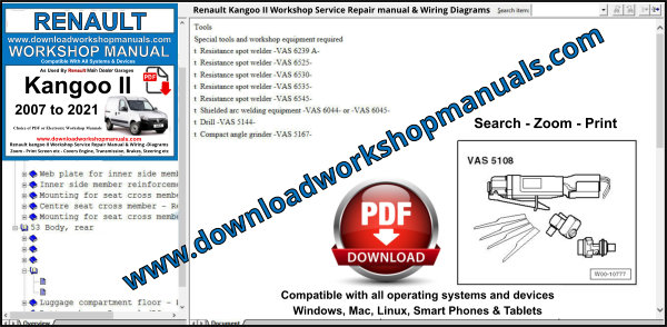 Renault Kangoo II Workshop Service Repair Manual Download