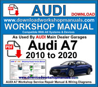 AUDI A7 2010 to 2020 PDF Workshop Service Repair Manual