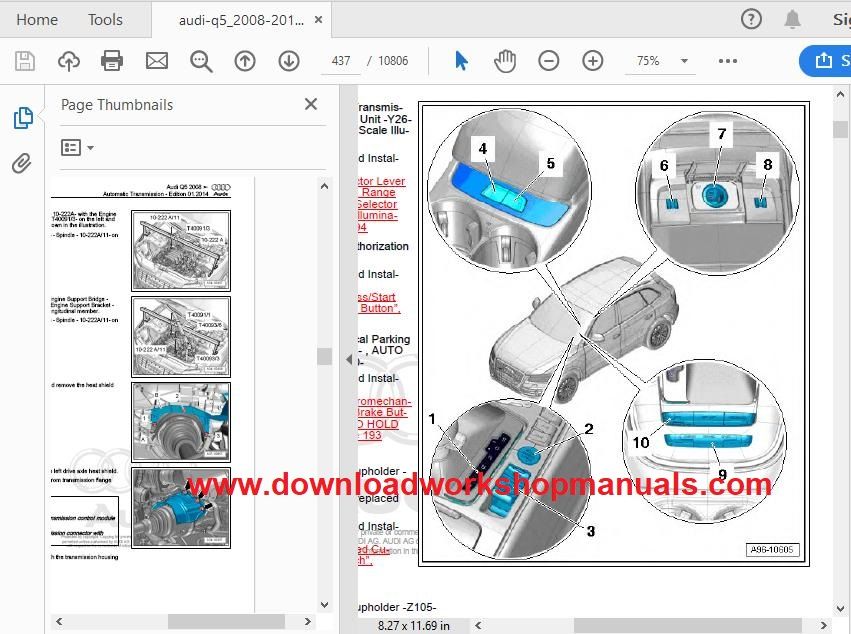 Audi q5 workshop service repair manual pdf download