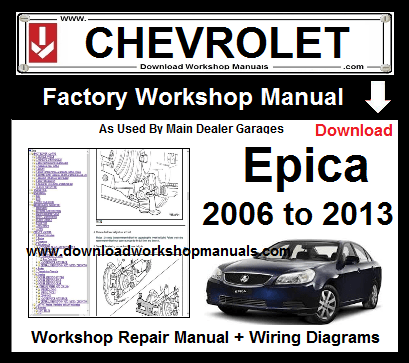 Chevrolet Epica Workshop Repair Manual Download