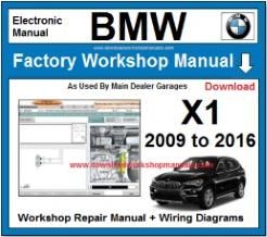 Bmw X1 Workshop Repair Manual