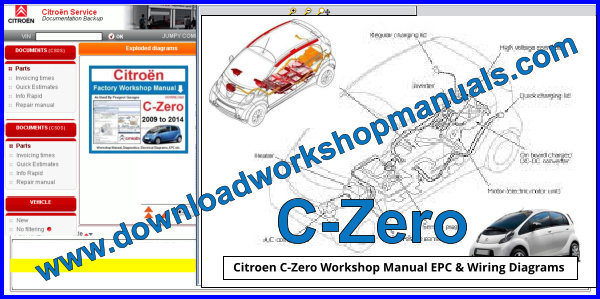 Citroen C-Zero Wiring Diagrams Workshop Manual and EPC