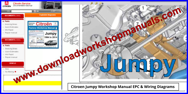 Citroen Jumpy Workshop Manual EPC and Wiring Diagrams Download