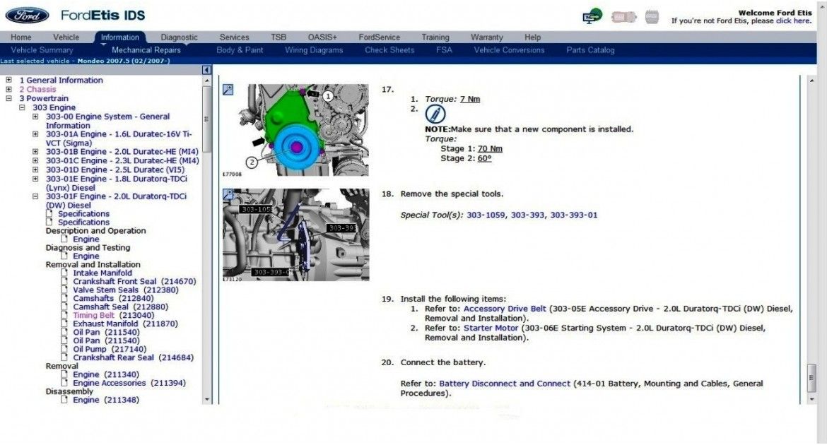 Ford TIS Serice Manual Download