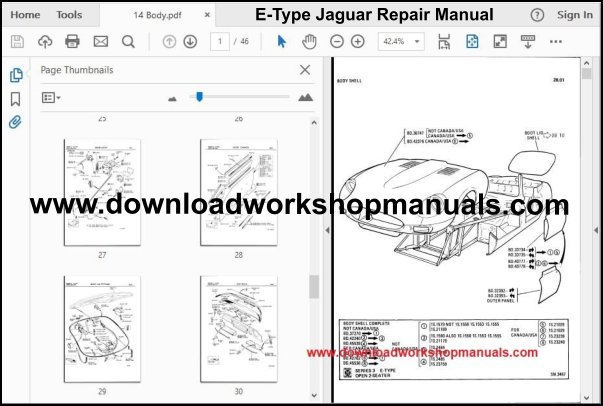 Jaguar E Type Workshop Manual Download