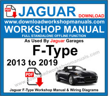 Jaguar F-TYPE Service Repair Workshop Manual Download