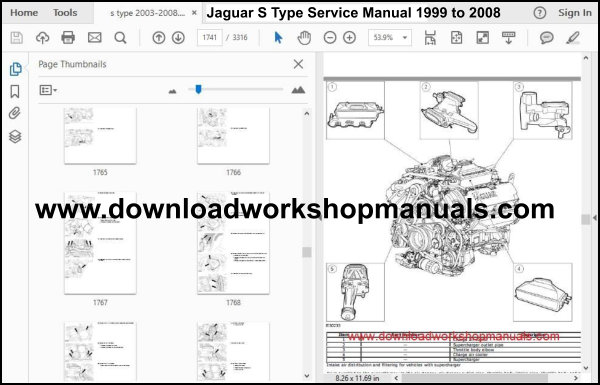 Jaguar S Type Service Manual 1999 to 2008