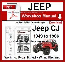 Jeep CJ Workshop Manual Download