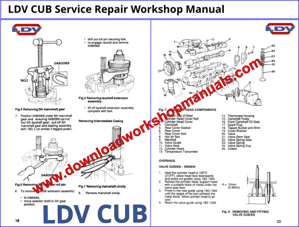 LDV CUB Service Repair Workshop Manual