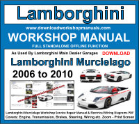 Lamborghini Murcielago Workshop Repair Manual Download
