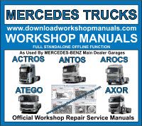 Mercerdes Trucks workshop repair manual