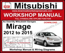 MITSUBISHI WORKSHOP MANUALS