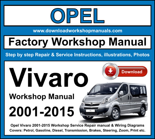 Opel Vivaro 2001-2015 Workshop Service Repair Manual + Wiring Diagrams