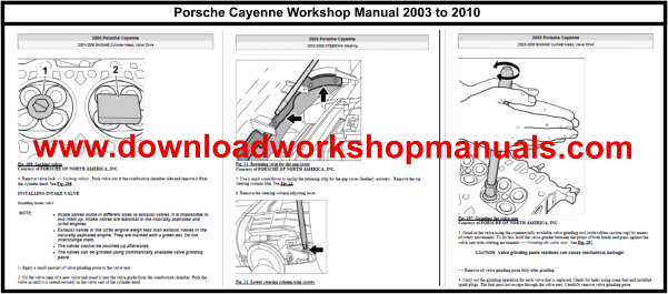 Porsche Cayenne Workshop Manual 2003 to 2010