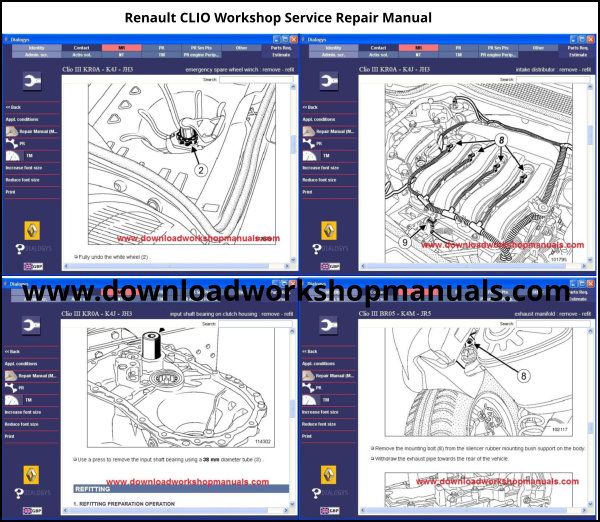 Renault Clio service repair workshop manual