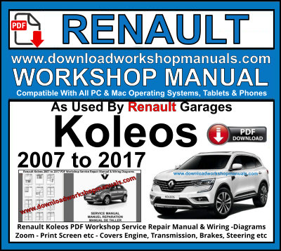 Renault Koleos PDF Workshop Service Repair Manual