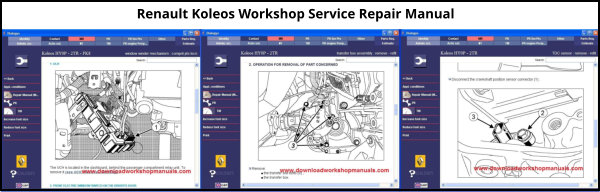 Renault Koleos Service Repair Workshop Manual Download