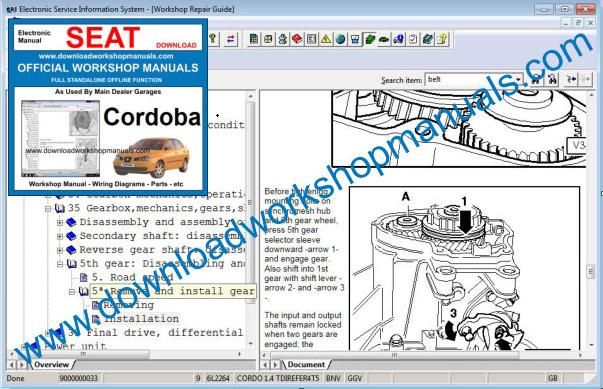 Seat Cordoba Repair Manual