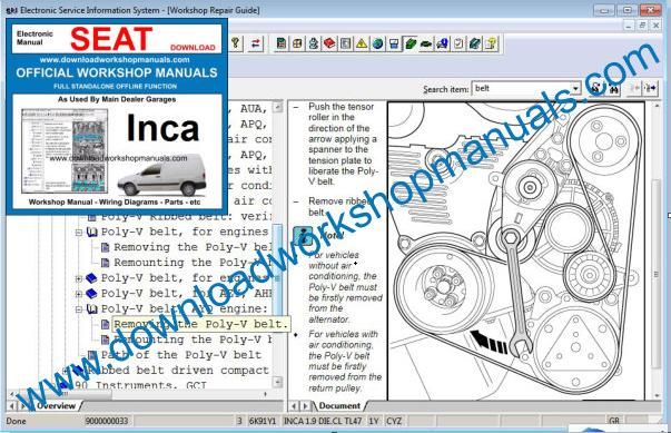 Seat Inca Repair Manual