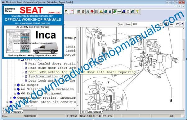 Seat Inca Workshop Manual