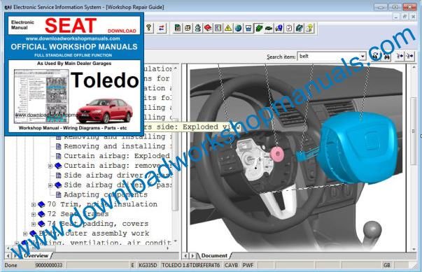 Seat Toledo Workshop Manual