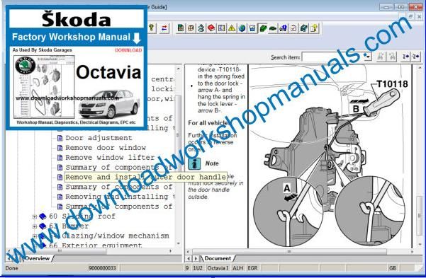 Skoda Octavia Workshop Manual Service Manual Télécharger