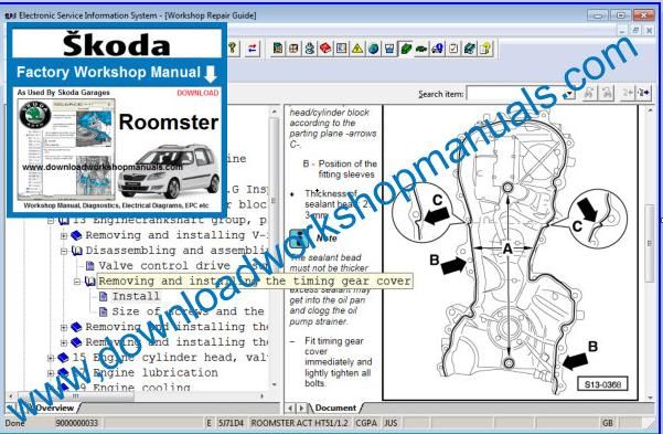 Skoda Roomster Workshop Manual