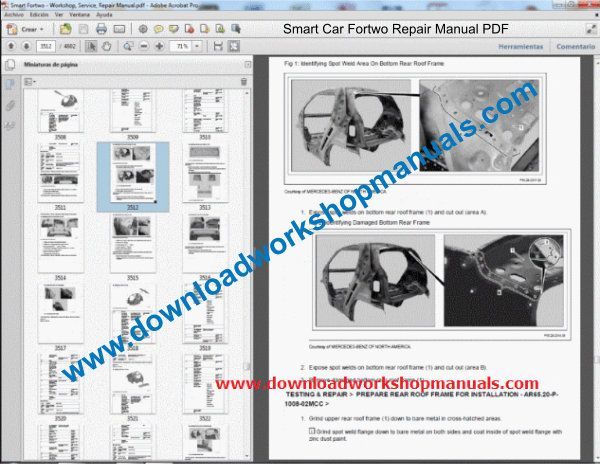 # OFFICIAL WORKSHOP Repair MANUAL for SMART FORTWO 450 & 451 1998-2007 WIRING# 