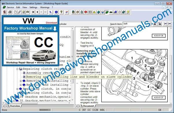 VW Volkswagen CC Repair Manual