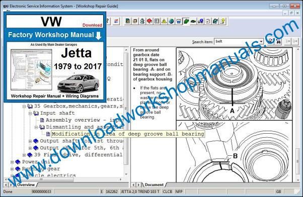 VW Volkswagen Jetta Service Manual