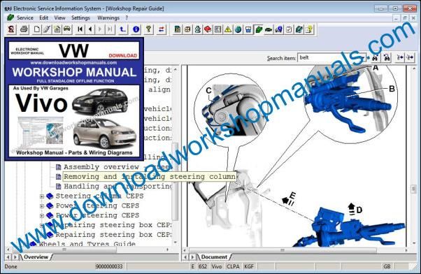 VW Volkswagen Vivo Service Manual