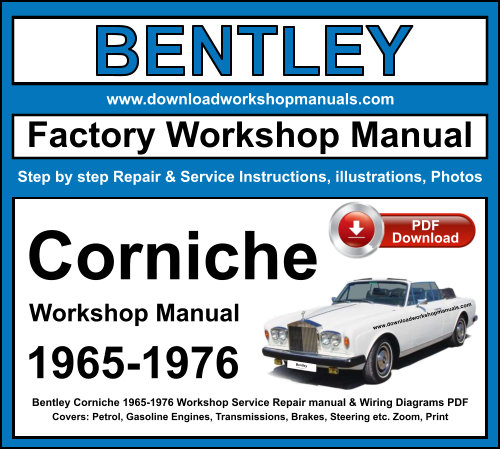 Bentley Corniche PDF Workshop Service Repair Manual + Wiring Diagrams