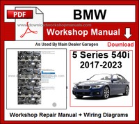 BMW 5 Series G30 540i 2017-2023 Workshop Service Repair Manual Download