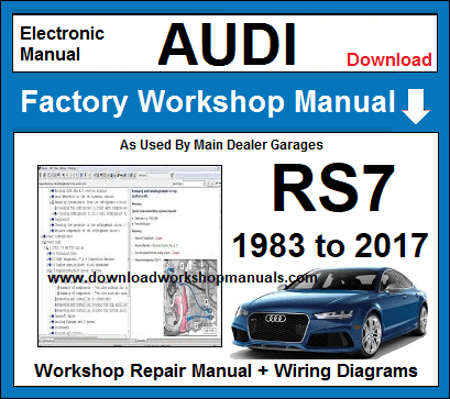 Audi RS7 Service Repair Workshop Manual