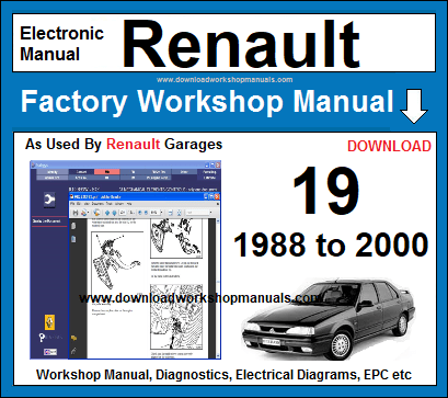 Renault 19 Workshop Manual Download