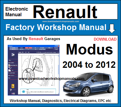 Renault Modus Workshop Manual Download