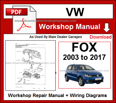 VW Fox Service Repair Workshop Manual