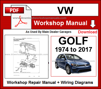 VW Golf Service Repair Workshop Manual
