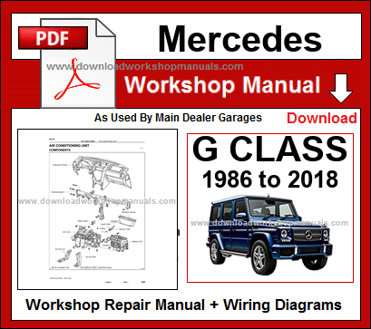Mercedes G-Wagen Workshop Repair Manual