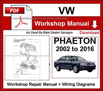 VW Phaeton Repair Workshop Manual download