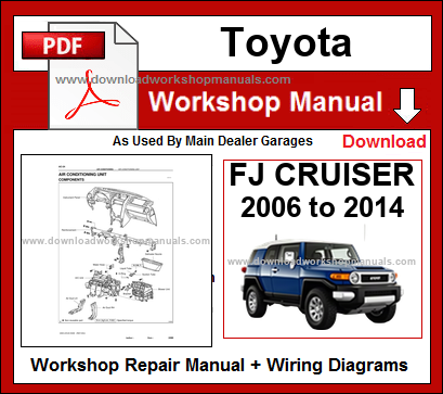 Toyota FJ Cruiser Workshop Repair Service Manual PDF.