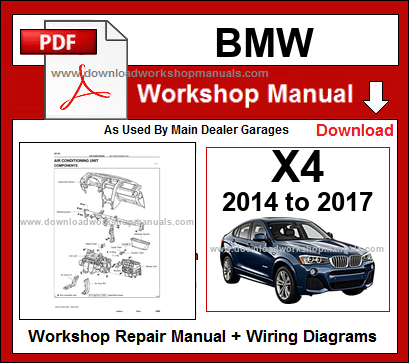 BMW X4 Workshop Repair Manual Download