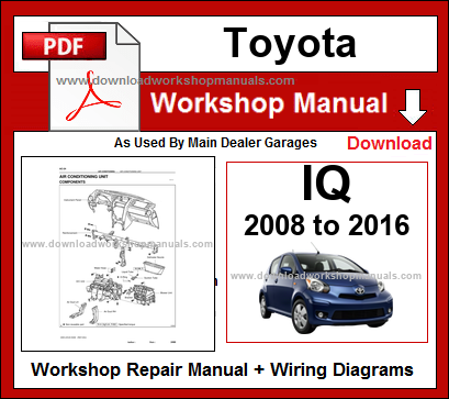 Toyota iQ Service Repair Workshop Manual
