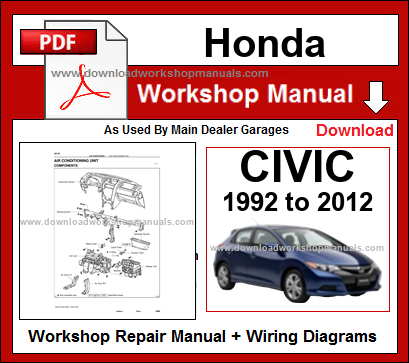 Honda Civic Service Repair Workshop Manual PDF
